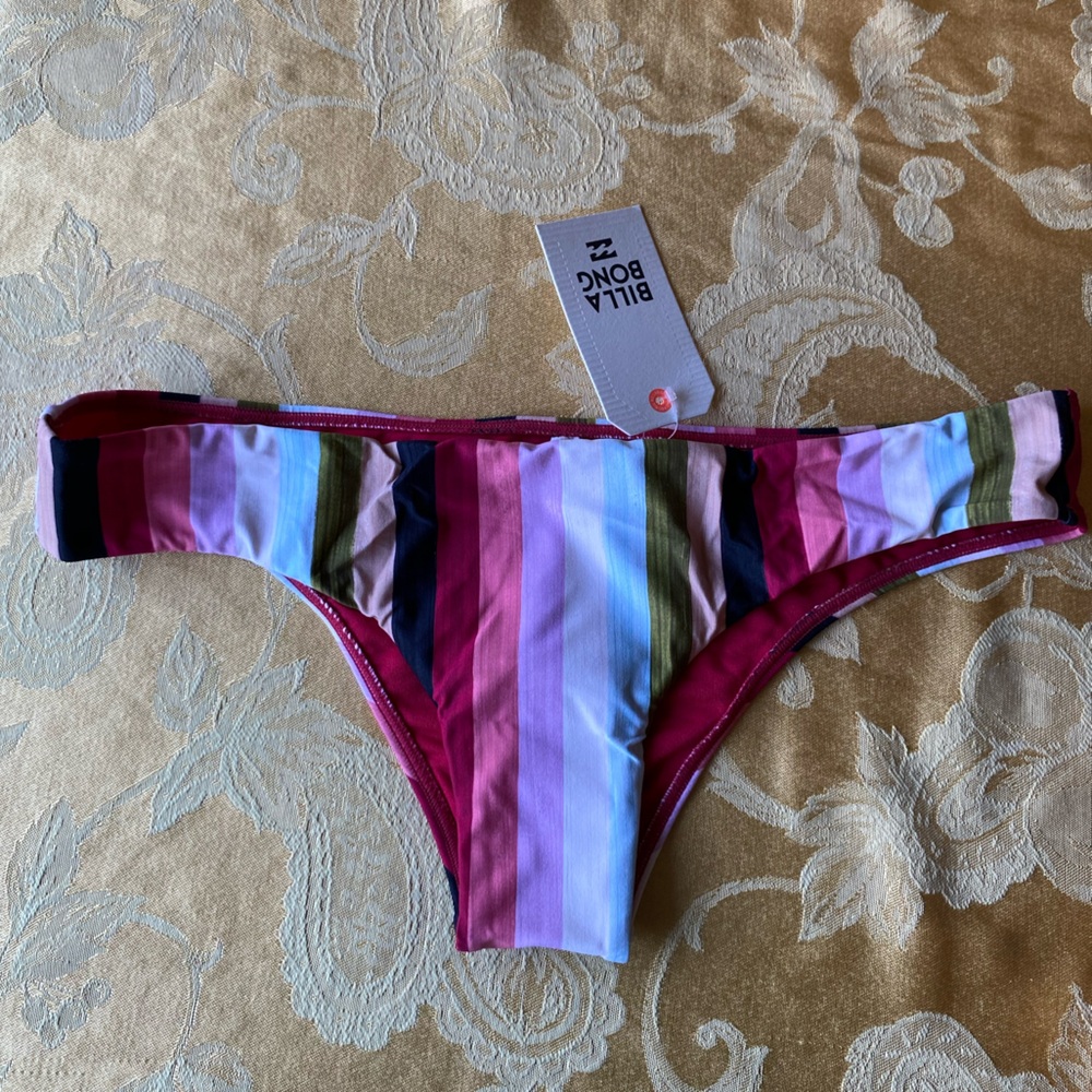 BILLABONG Sun Quest Hawaii Lo Cheeky Coverage Bikini Bottom NWT Size L